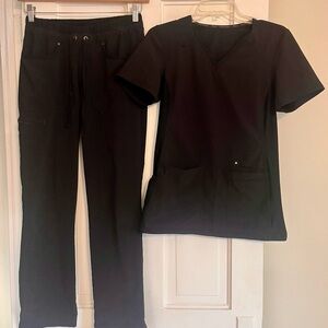 Cherokee Black Women's Scrub Set